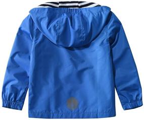 img 3 attached to 🧥 Boys' Windproof Hooded Jacket - M2C Windbreaker for Jackets & Coats