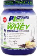 🥛 performance inspired nutrition isolate whey protein powder: all-natural, 25g, fast absorbing & clean, l-glutamine, bcaas, vanilla, 2lbs. logo