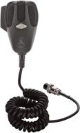 🎤 cobra hg m73 premium dynamic replacement cb microphone (black) – 4 pin connector, 9-foot cord, heavy duty abs shell, wire mesh grille for crystal clear audio, ptt on the left side, chrome connector logo