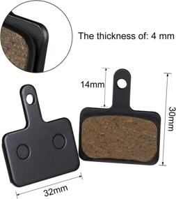 img 2 attached to 🔥 Zonon 4 Pairs Resin Brake Pads for TRP Tektro Shimano Deore Br-M575 M525 M515 T615 T675 M505 M495 M486 M485 M475 M465 M447 M446 M445 M416 M415 M395 M375 M315 M355 C601 C501s: Efficient Brake Performance