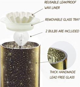 img 3 attached to 🎁 NatureBooster Anti Scald Wax Melt Warmer: A Perfect Gift for Wedding Spa and Aromatherapy, Complete with Extra Bulb and Linings Scentsy Wax Warmer!