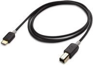 🎛️ кабель cable matters 3.3ft usb c для принтера (usb c к usb b / usb b к usb c) - совместим с принтером, midi-контроллером, midi-клавиатурой и другими устройствами в черном цвете. логотип