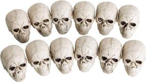 img 4 attached to 🎃 Halloween Haunters 2" Mini Skulls: Spooky Skeleton Decor for Haunted House Parties