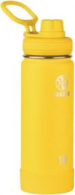 img 4 attached to Takeya Actives Solar Insulated Stainless Water Bottle with Spout Lid - 18oz Capacity