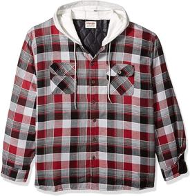 img 4 attached to Ultimate Comfort and Style: Wrangler Authentics Sleeve Quilted Flannel Men's Clothing