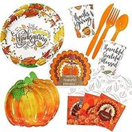 🦃 festive thanksgiving dinner paper decor pack - 60 autumn fall harvest party favors; ideal kitchen decor, parties, and table centerpiece decorations logo