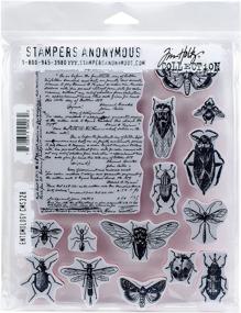img 1 attached to 🦋 Multicolor Tim Holtz Cling Mounted Stamps: Entomology