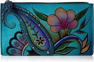 👜 anuschka painted leather women's handbags & wallets organizer - wallets logo