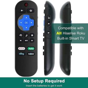 img 2 attached to 📺 Universal Hisense Roku TV Remote: Compatible with All Models, Including 32-85 inch 4K Smart HU-RCRUS-20