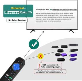 img 1 attached to 📺 Универсальный пульт Hisense Roku TV: совместим с всеми моделями, включая 32-дюймовый и 85-дюймовый 4K Smart HU-RCRUS-20