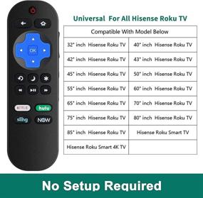 img 3 attached to 📺 Универсальный пульт Hisense Roku TV: совместим с всеми моделями, включая 32-дюймовый и 85-дюймовый 4K Smart HU-RCRUS-20