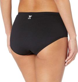 img 1 attached to 👙 Flattering TYR Women's Solid High Waist Bikini Bottom: Chic Style and Comfort at the Beach