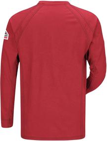 img 2 attached to Комфортная футболка Bulwark Sleeve Henley для мужчин среднего размера.