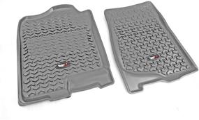 img 4 attached to 🚗 Rugged Ridge 84901.01 Front Floor Liner, Gray, for 2007-2013 Chevrolet / GMC Silverado / Sierra 1500 Extended / Crew Cab, 2007-2014 2500 / 3500 Crew Cab / Suburban / Tahoe, 2007-2014 Escalade, 2007-2013 Avalanche, 2007-2014 Yukon / Yukon XL