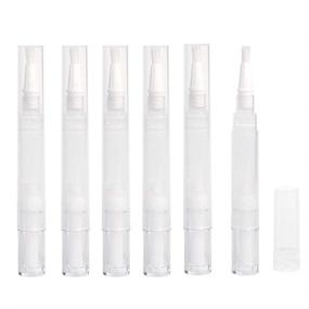 img 2 attached to Transparent Cosmetic Container Applicators Eyelash Travel Accessories for Travel Bottles & Containers