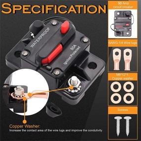 img 3 attached to Jeemiter Circuit Breaker Trolling 12V 48VDC
