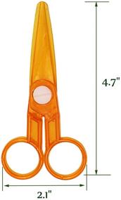 img 3 attached to ✂️ Vibrant Assorted Plastic Preschool Training Scissors for Kids - 36Pcs DIY Craft Paper Cutting Stationery