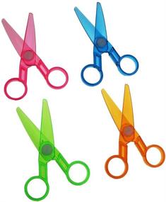 img 2 attached to ✂️ Vibrant Assorted Plastic Preschool Training Scissors for Kids - 36Pcs DIY Craft Paper Cutting Stationery