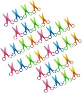 ✂️ vibrant assorted plastic preschool training scissors for kids - 36pcs diy craft paper cutting stationery logo