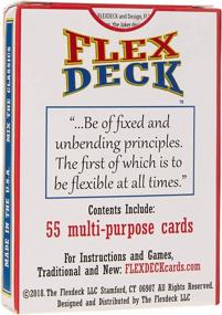 img 3 attached to FlexDeck: Игральные карты FlexDeck - идеальный выбор для детей и взрослых - домино, словесные игры и карточные игры все в одном для путешествий и игр дома.