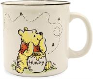 silver buffalo winnie the pooh ceramic mug - 20oz white honey bear design logo