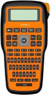 🏠 efficient portable handheld multi-function tape label maker for home and office organization - economical, compatible with various label sizes & colors (orange) logo