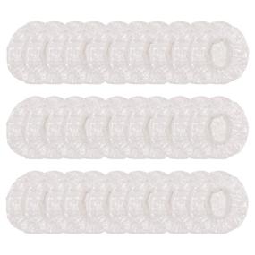 img 4 attached to 👂 300Pcs Disposable Clear Ear Protectors Caps for Hair Dye, Shower, Bathing - Morepack Handmade Ear Covers