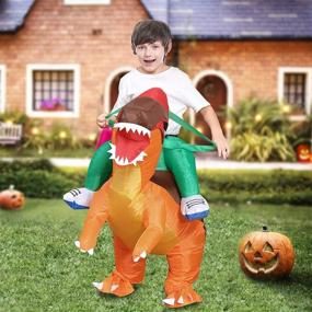 img 2 attached to 🦖 Captivating Camlinbo Inflatable Dinosaur Corythosaurus Halloween Delights