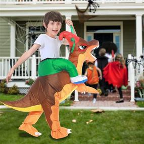 img 3 attached to 🦖 Captivating Camlinbo Inflatable Dinosaur Corythosaurus Halloween Delights