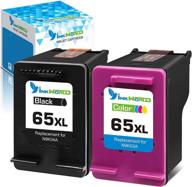 🖨️ inkworld remanufactured 65xl combo pack ink cartridge replacement for hp 65: enhancing print performance on envy and deskjet printers (black, color) logo