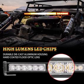 img 1 attached to Offroad задний LED маячок-стробоскоп световой панели с обратным запасом свет фонаря поворотного сигнала - YCHOW-TECH 30'' LED маячок Световая панель для UTV RZR Polaris Yamaha 4x4 грузовика Dune Buggy ATV Can-Am Off Road