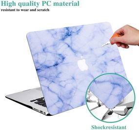 img 2 attached to 📱 YMIX MacBook Pro 13" Non-Retina Case: Marble White Protective Skin for Model A1278