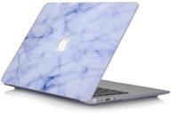 📱 ymix macbook pro 13" non-retina case: marble white protective skin for model a1278 logo