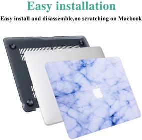 img 1 attached to 📱 YMIX MacBook Pro 13" Non-Retina Case: Marble White Protective Skin for Model A1278