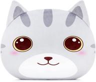 ☁️ lazada cat plush kids pillow toy - ideal gift for toddler girls, gray, 15 inches logo