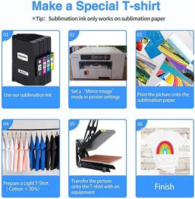 img 1 attached to 🖨️ High Yield Compatible Sublimation Ink Cartridges for Sawgrass Virtuoso SG400 SG800 Printer (2X SG400 Black, 60ML)