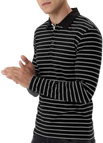 img 2 attached to 👔 MLANM Men's Sleeve Stripe Shirts: Optimized Design for Fashionable Apparel