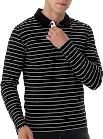 img 3 attached to 👔 MLANM Men's Sleeve Stripe Shirts: Optimized Design for Fashionable Apparel