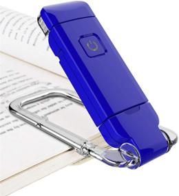 img 4 attached to 📘 BIGLIGHT Book Reading Light: LED Clip on, USB Rechargeable, Adjustable Brightness for Kids & Bedtime Reading, Blue