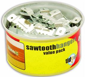 img 1 attached to 🔨 Pack of 25 OOK 50652 Small Sawtooth Hangers with Nails in Convenient Tidy Tins