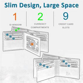 img 3 attached to 💼 Men's Bifold Wallets with Slim RFID Technology