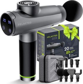 img 4 attached to 💪 2021 Percussion Massage Gun: Powerful Handheld Deep Tissue Massager for Athletes - Ideal for Training, Recovery, and Muscle Pain Relief