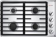 🔥 thermomate 30 inch gas cooktop: built-in rangetop with 4 high efficiency sabaf burners, ng/lpg convertible stainless steel stove top logo