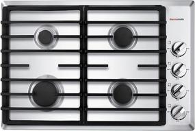 img 4 attached to 🔥 Thermomate 30 Inch Gas Cooktop: Built-In Rangetop with 4 High Efficiency SABAF Burners, NG/LPG Convertible Stainless Steel Stove Top
