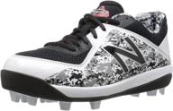 stylish and supportive: new balance 👟 4040v4 black little girls' shoes for active feet logo