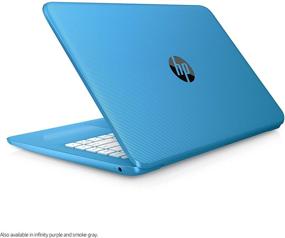 img 1 attached to 💻 HP Stream 14-inch Laptop: Intel Celeron N3060, 4GB RAM, 32GB Storage, Windows 10 Home S Mode, Office 365 - Aqua Blue (14-cb010nr)