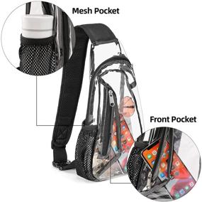 img 2 attached to Backpack Approved Transparent Crossbody Adjustable