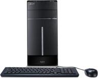 💻 compact and powerful: acer aspire atc-115-ur13 desktop in sleek black design logo