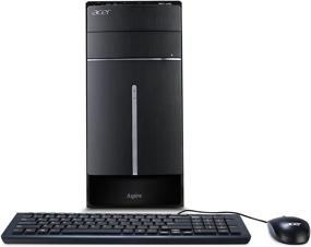 img 3 attached to 💻 Компактный и мощный: настольный компьютер Acer Aspire ATC-115-UR13 в элегантном черном дизайне