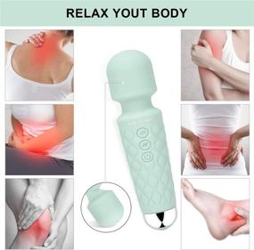 img 1 attached to 🔋 KINGWAND Cordless Handheld Back Massager: Rechargeable Mini Massager for Deep Tissue Massage, Shoulder & Back Pain Relief - Portable Stick for Full Body Relaxation